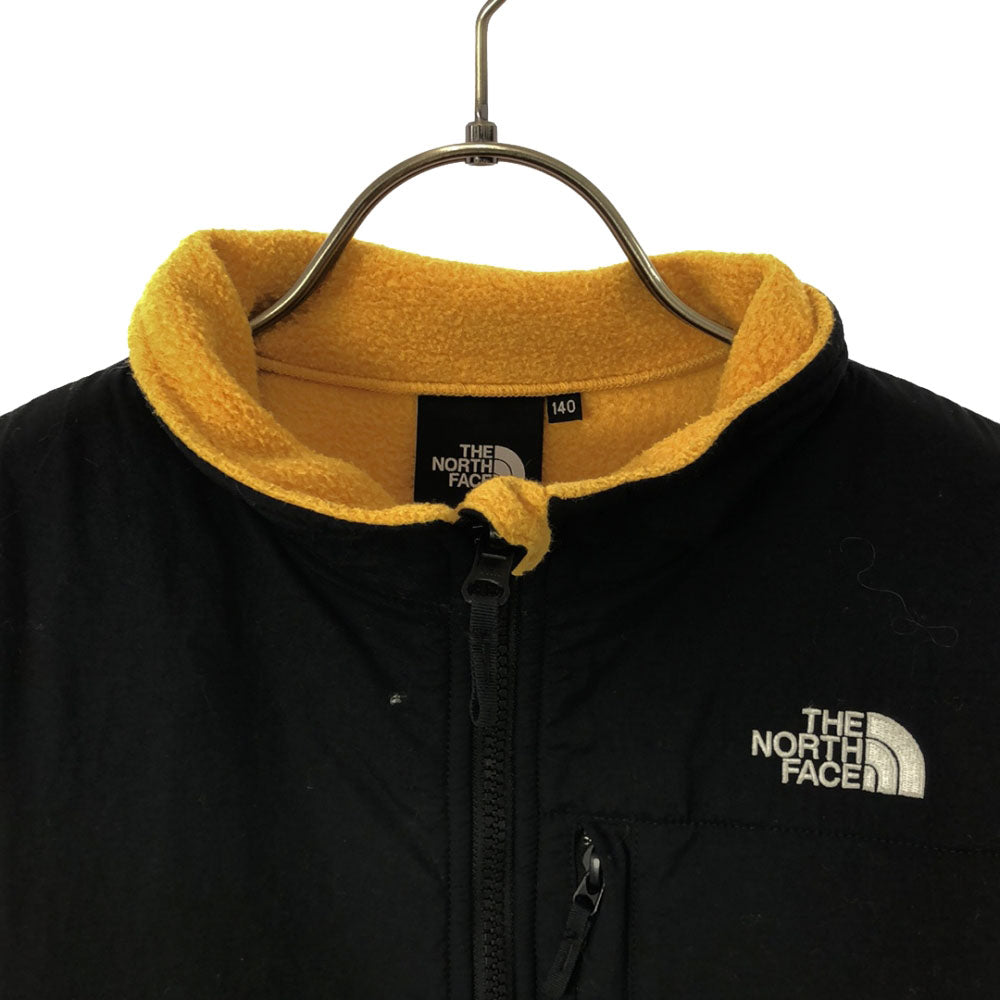 THE NORTH FACE ザノースフェイス NAJ71943 ロゴ刺繍 デナリ ジャケット 140 オレンジ系×ブラック フリース アウトドア キッズ