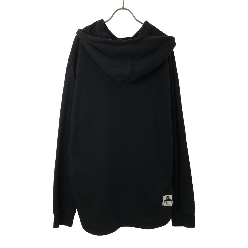 XLARGE エクストララージ プリント 長袖 スウェットパーカー L ブラック プルオーバー トレーナー メンズ