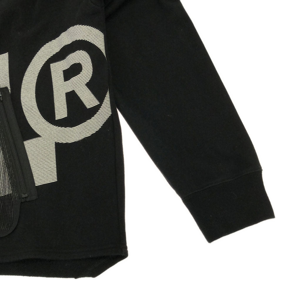 XLARGE エクストララージ プリント 長袖 スウェットパーカー L ブラック プルオーバー トレーナー メンズ