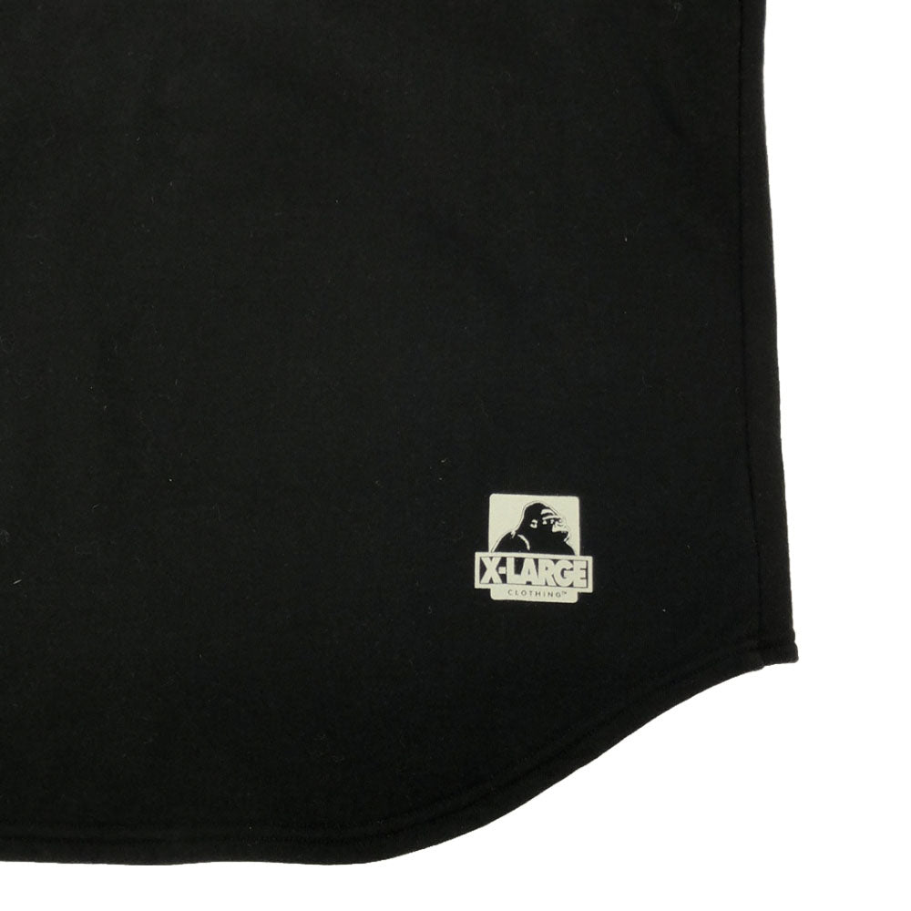 XLARGE エクストララージ プリント 長袖 スウェットパーカー L ブラック プルオーバー トレーナー メンズ