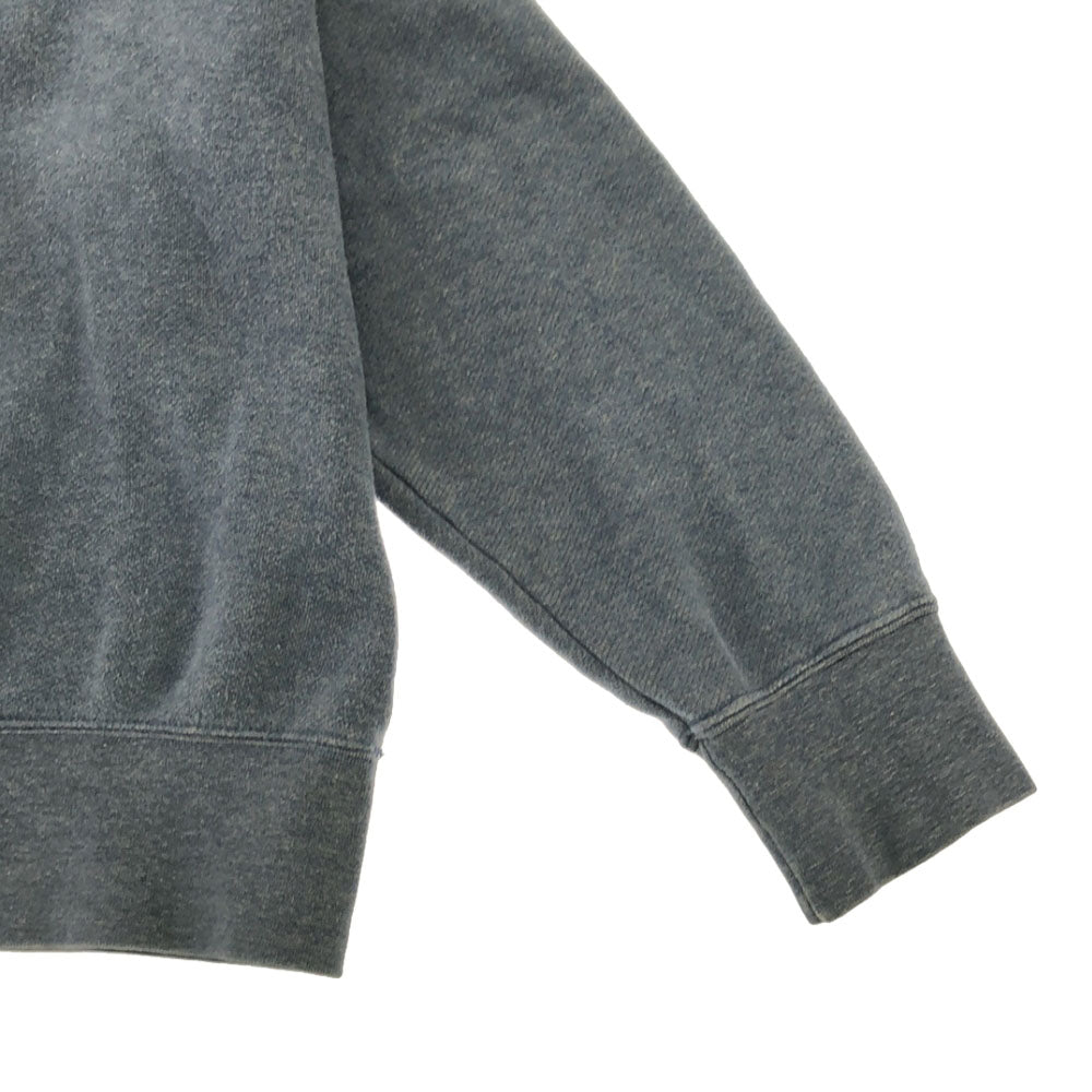 Emporio Armani エンポリオアルマーニ 日本製 ロゴ 長袖 スウェット トレーナー M グレー系 裏起毛 レディース