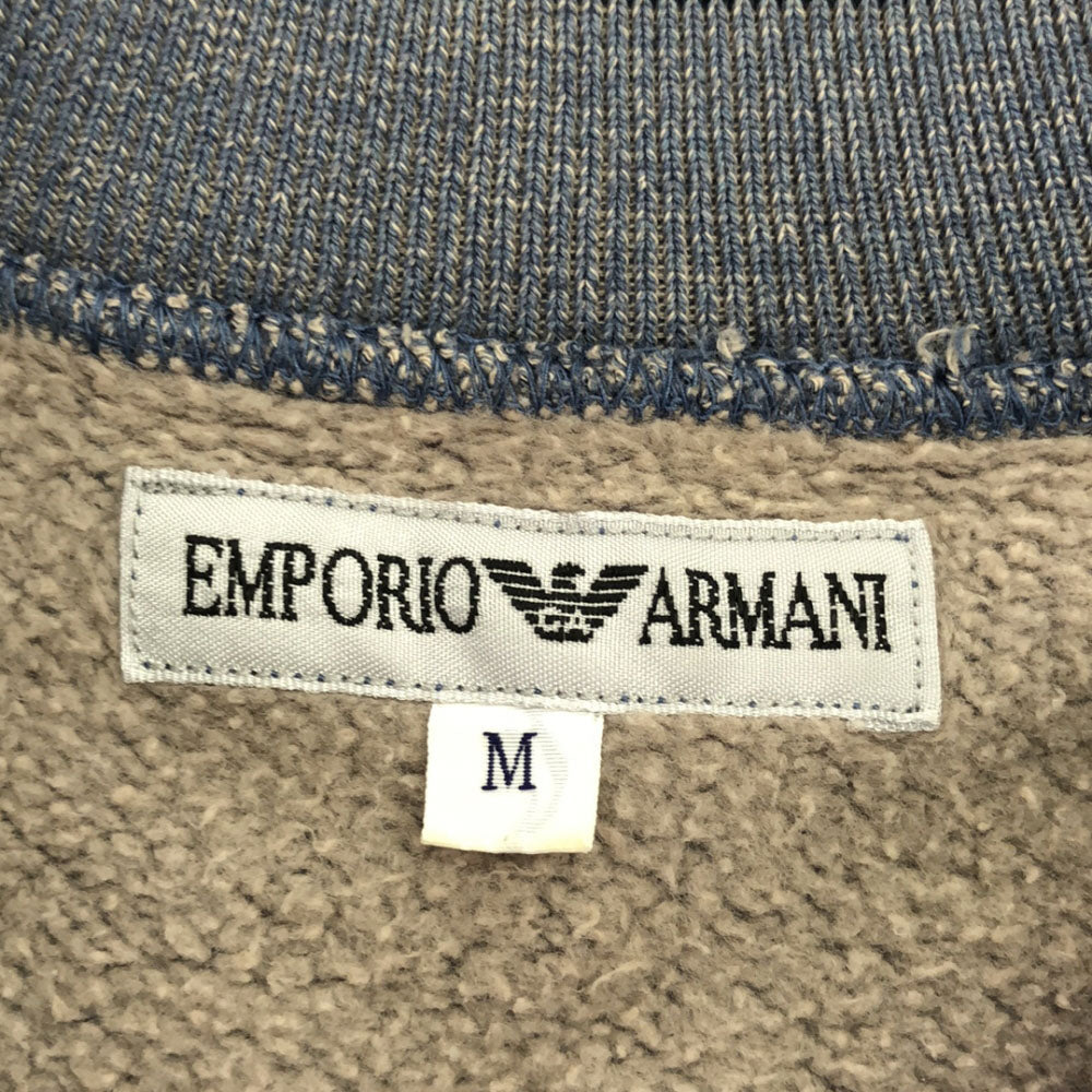 Emporio Armani エンポリオアルマーニ 日本製 ロゴ 長袖 スウェット トレーナー M グレー系 裏起毛 レディース