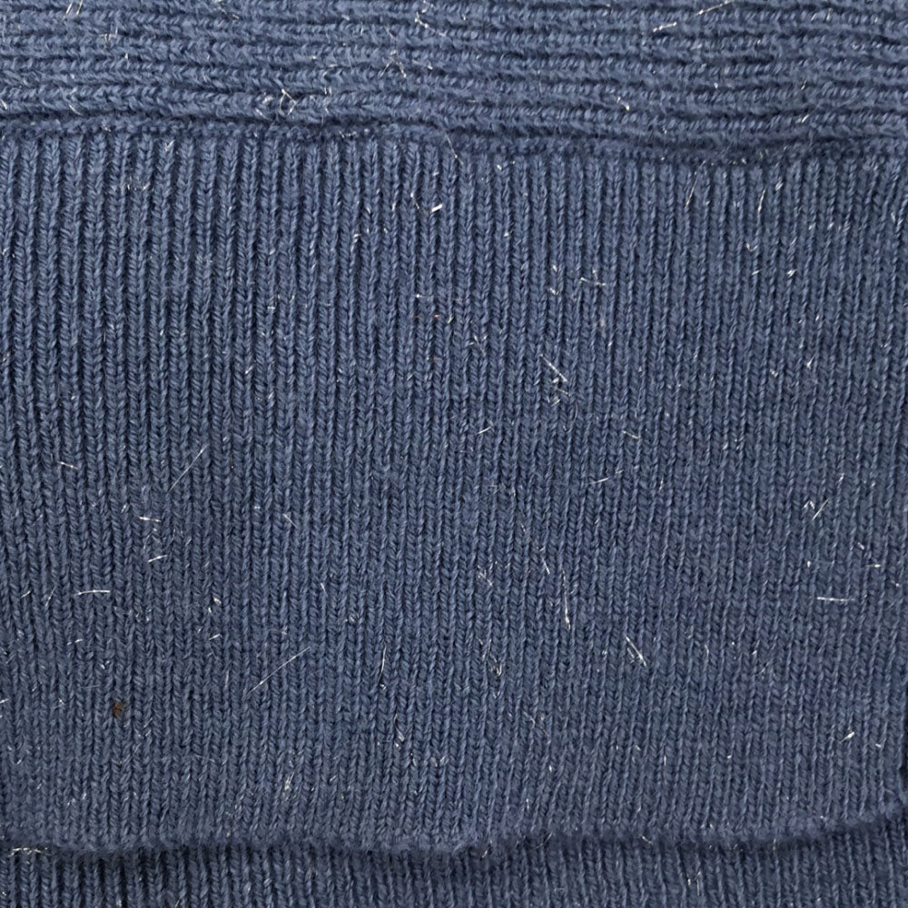 Lily Brown リリーブラウン 長袖 ラメ入り ニットカーディガン FREE ブルー系 ショート丈 LFKB235902 レディース