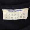 バーニーズニューヨーク 日本製 noboru ohmiya 半袖 ウール 膝丈ワンピース ネイビー BARNEYS NEWYORK バックジップ レディース