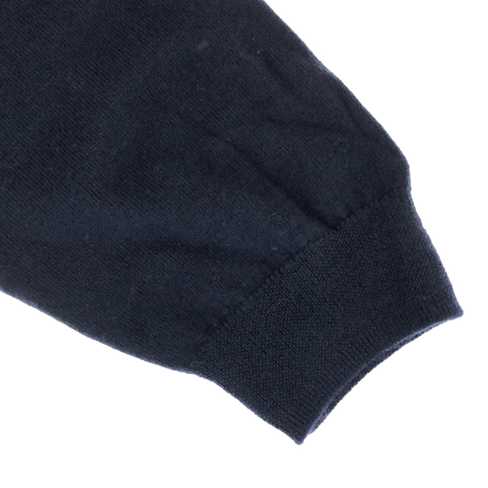 ユナイテッドアローズ ウール 長袖 Vネック セーター ネイビー UNITED ARROWS ニット サイドスリット レディース