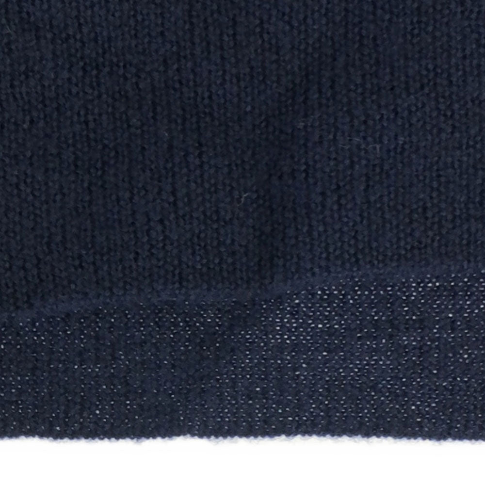 ユナイテッドアローズ ウール 長袖 Vネック セーター ネイビー UNITED ARROWS ニット サイドスリット レディース