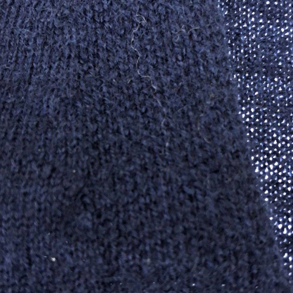 ユナイテッドアローズ ウール 長袖 Vネック セーター ネイビー UNITED ARROWS ニット サイドスリット レディース