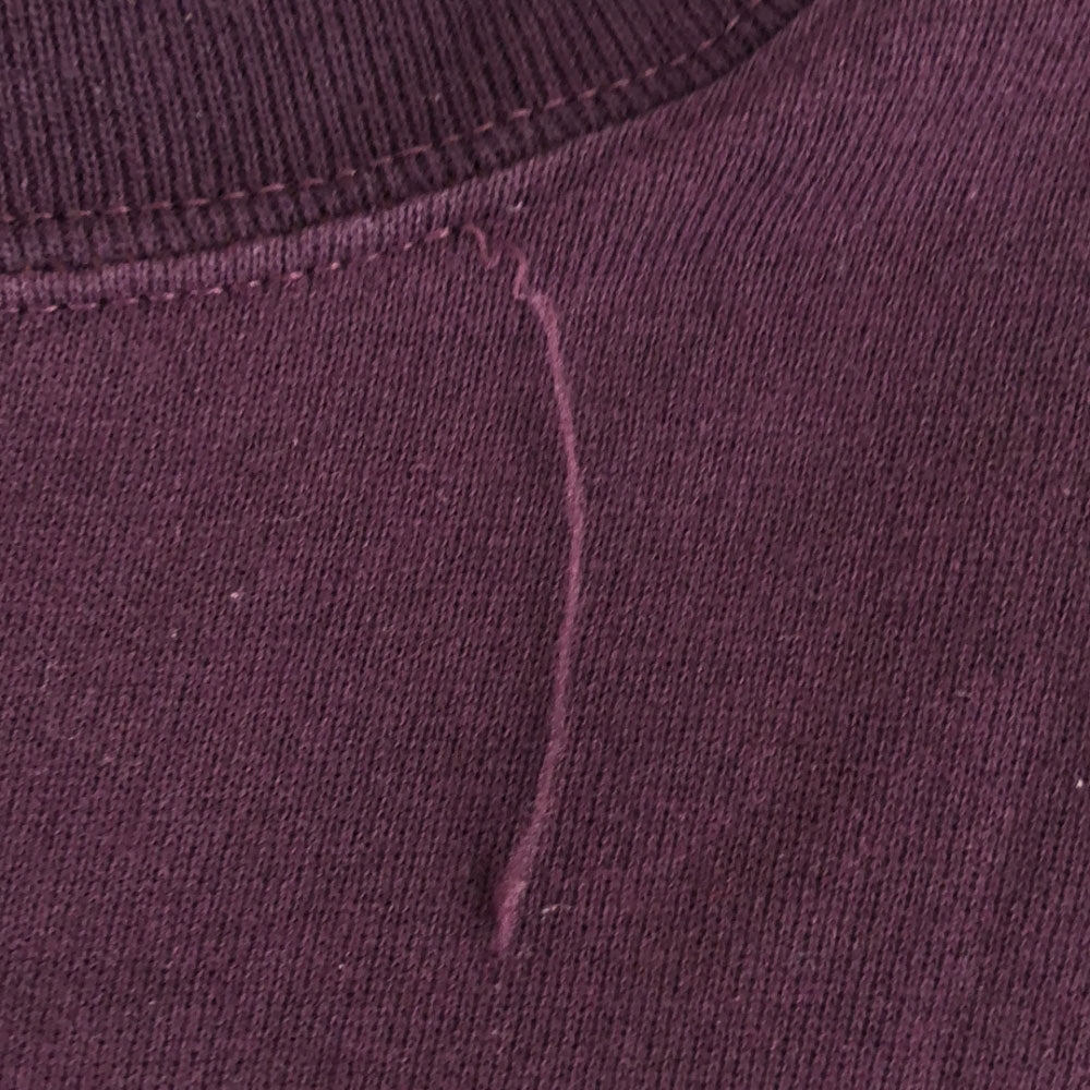 JERZEES ジャージーズ 80s 90s USA製 オールド ヴィンテージ プリント 長袖 トレーナー 3X パープル スウェット 裏起毛 ビッグサイズ メンズ