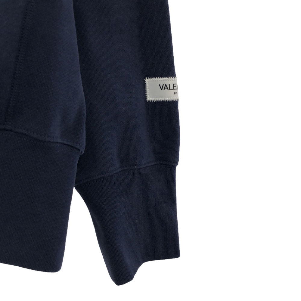 バレンシアーノバイケルメ 長袖 スウェット トレーナー L ネイビー 裏起毛 サッカー メンズ