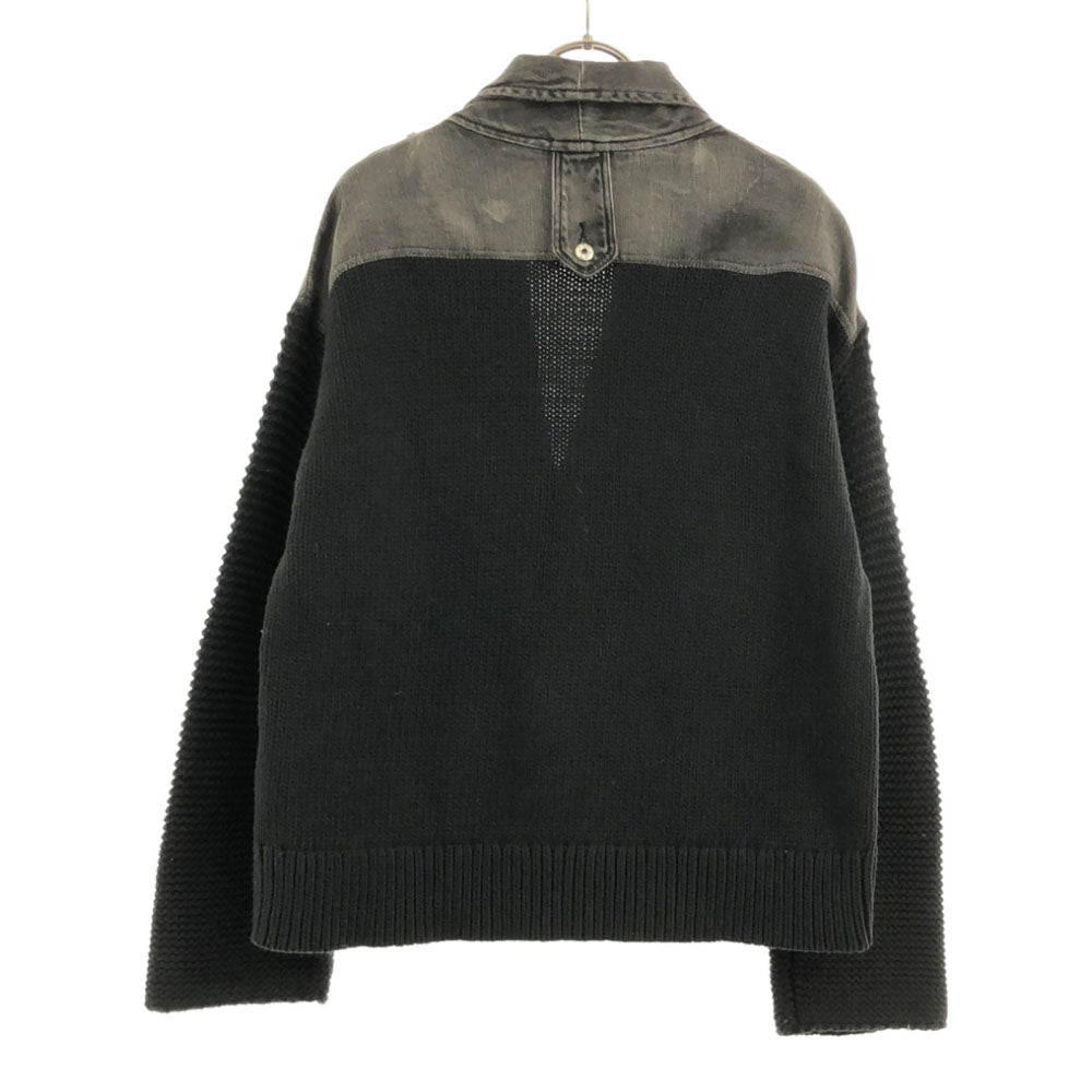 DIESEL ディーゼル 異素材 ジャケット S ブラック レディース