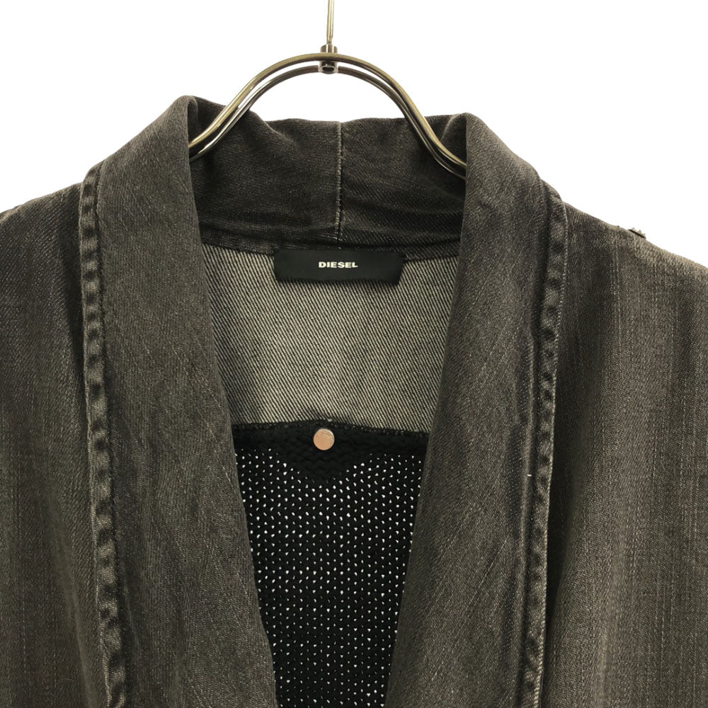 DIESEL ディーゼル 異素材 ジャケット S ブラック レディース