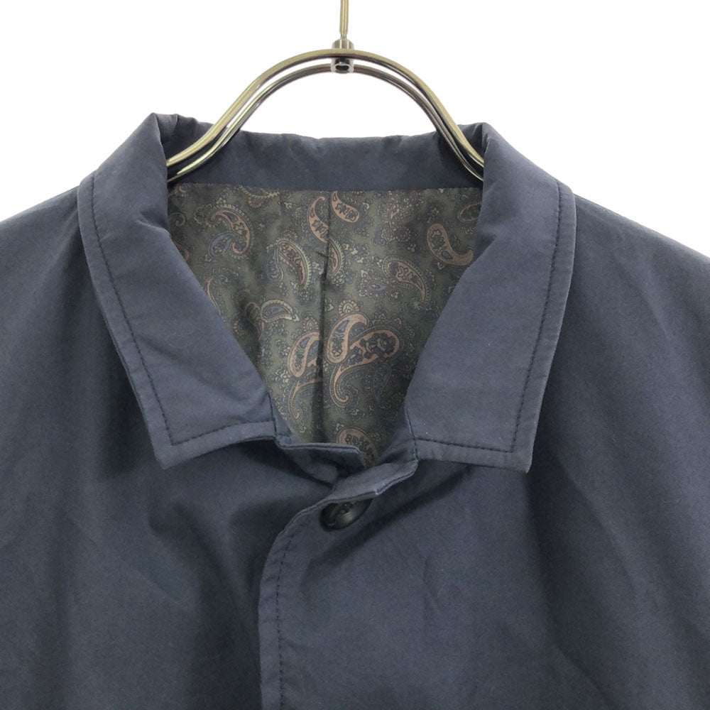 nano universe ナノユニバース ノッチド ジャケット L ネイビー 裏ペイズリー メンズ