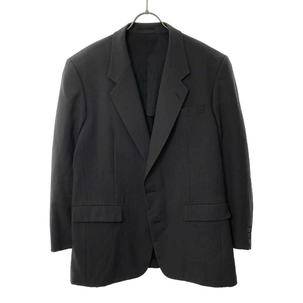 ランバン スタジオ ウールブレンド テーラードジャケット 50 チャコールグレー メンズ