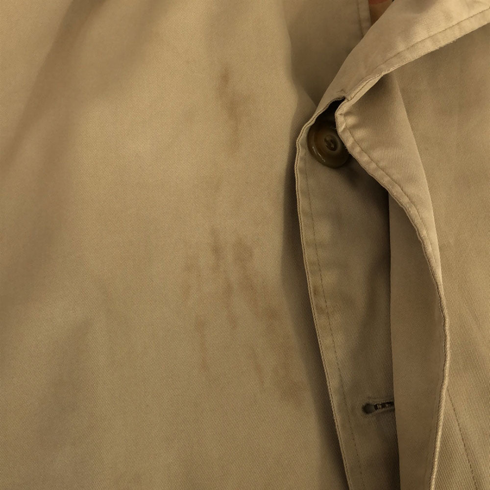 Burberrys バーバリーズ 80s 英国製 ヴィンテージ ステンカラーコート ベージュ 裏地ノバチェック柄 ヴィンテージ メンズ