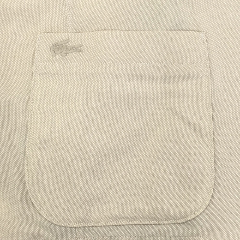 ラコステ 未使用 ロゴ刺繍 テーラードジャケット L ベージュ LACOSTE タグ付き メンズ