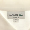 ラコステ 日本製 長袖 ポロシャツ L ホワイト LACOSTE 鹿の子 メンズ