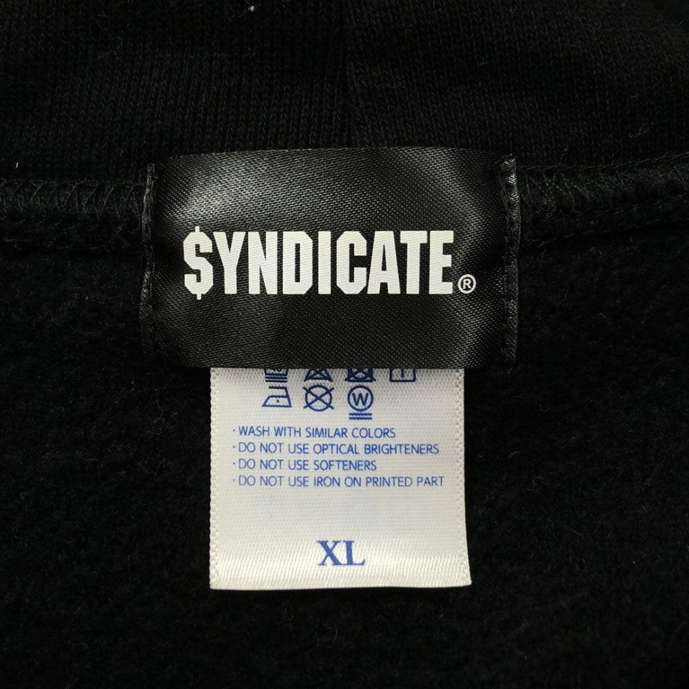 ライムシンジケート 長袖 スウェットパーカー 上下 セットアップ XL ブラック SYNDICATE 裏起毛 メンズ