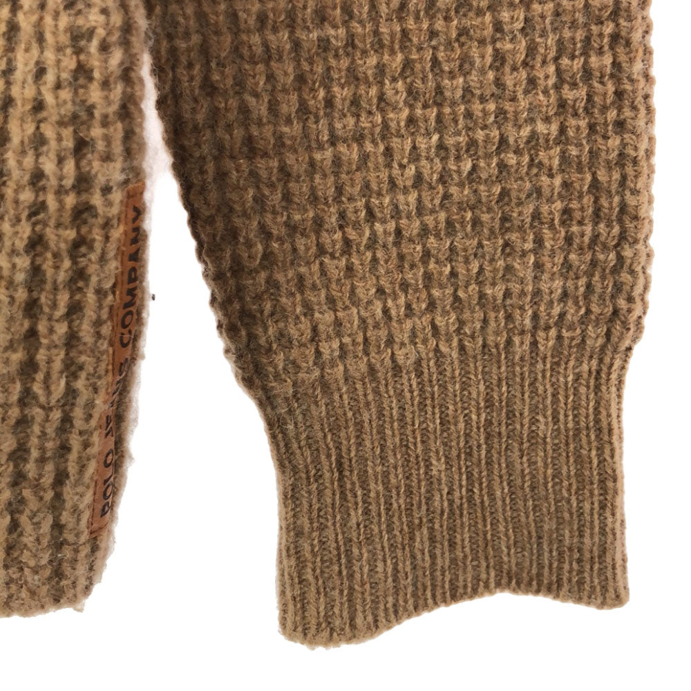 POLO JEANS COMPANY ポロジーンズカンパニー ウール ボーダー柄 長袖 セーター M ブラウン系 ニット フード RALPH LAUREN メンズ