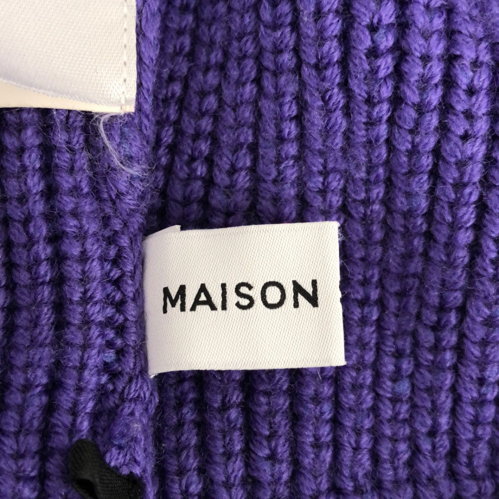 MAISON SPECIAL メゾンスペシャル ウールブレンド 長袖 セーター M パープル ニット レディース