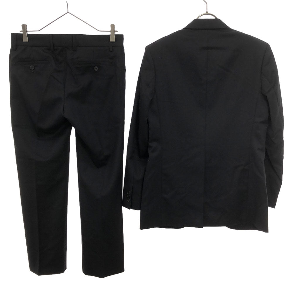 ファクトタム 日本製 ウール スーツ 上下 セットアップ 44 ブラック FACTOTUM メンズ