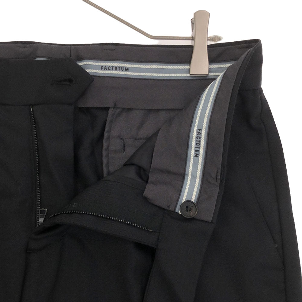 ファクトタム 日本製 ウール スーツ 上下 セットアップ 44 ブラック FACTOTUM メンズ