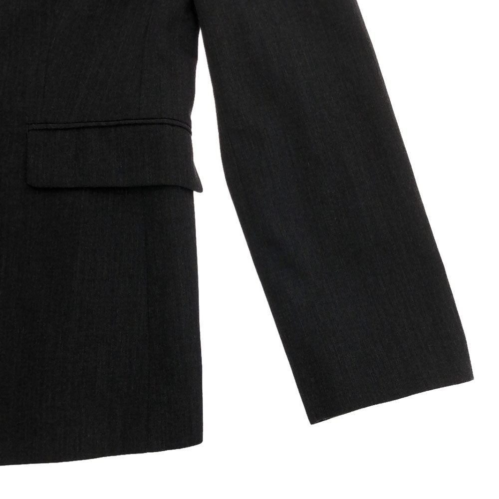 バーバリーブルーレーベル 三陽商会 ウール パンツスーツ 上下 セットアップ 38 チャコールグレー BURBERRY BLUE LABEL レディース