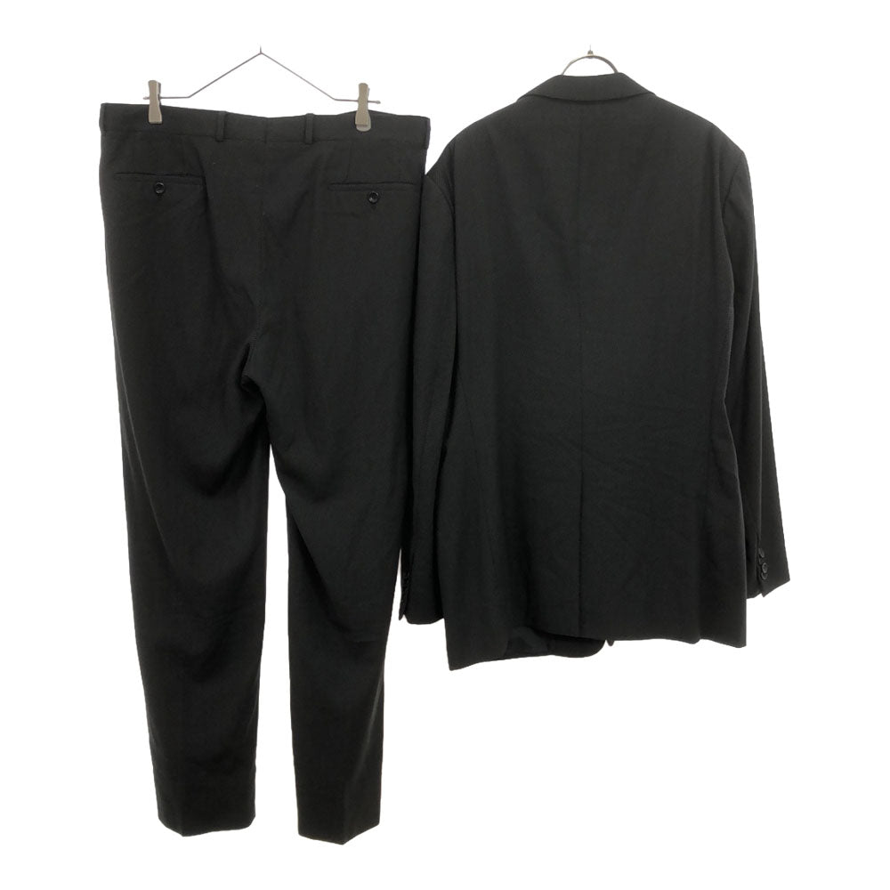 ARMANI COLLEZIONI アルマーニ コレツィオーニ イタリア製 ウールブレンド スーツ 上下 セットアップ ブラック メンズ