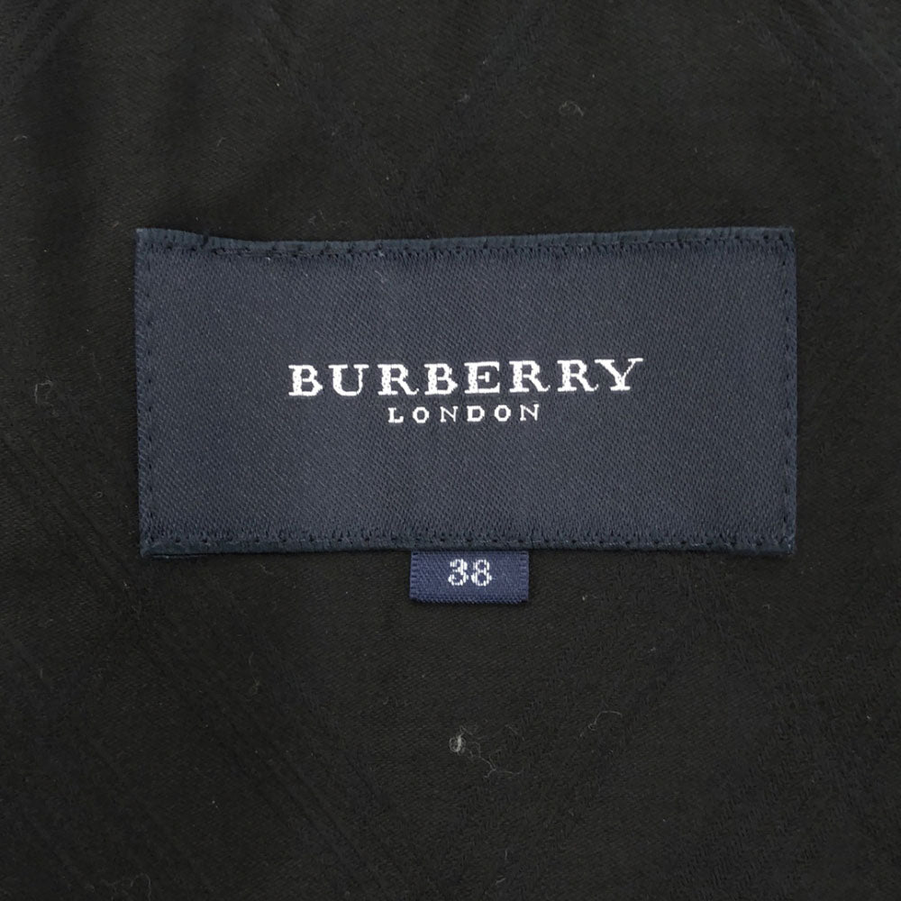 バーバリーロンドン アーガイルチェック柄 スカートスーツ 上下 セットアップ 38 ブラック BURBERRY LONDON レディース