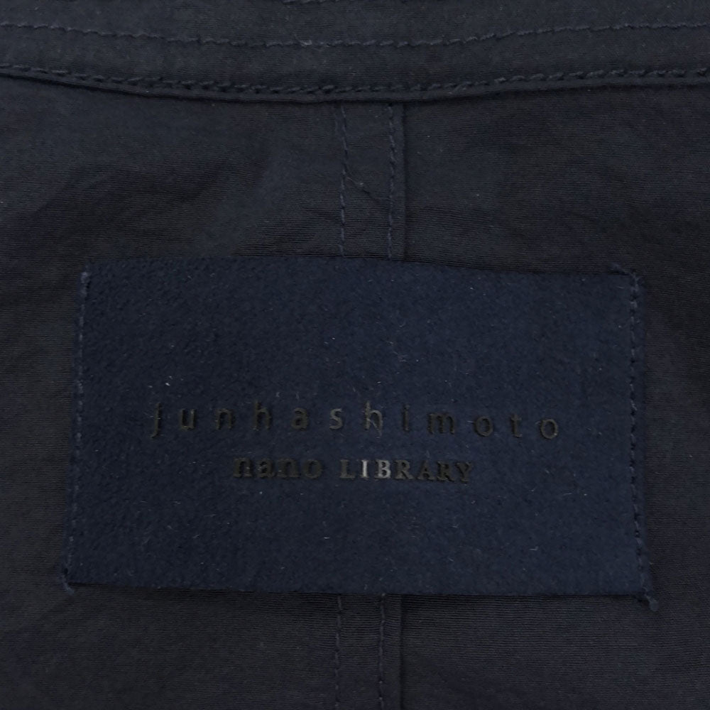 junhashimoto ジュンハシモト ナノライブラリー ジャケット L ネイビー nano LIBRARY 比翼仕立て メンズ