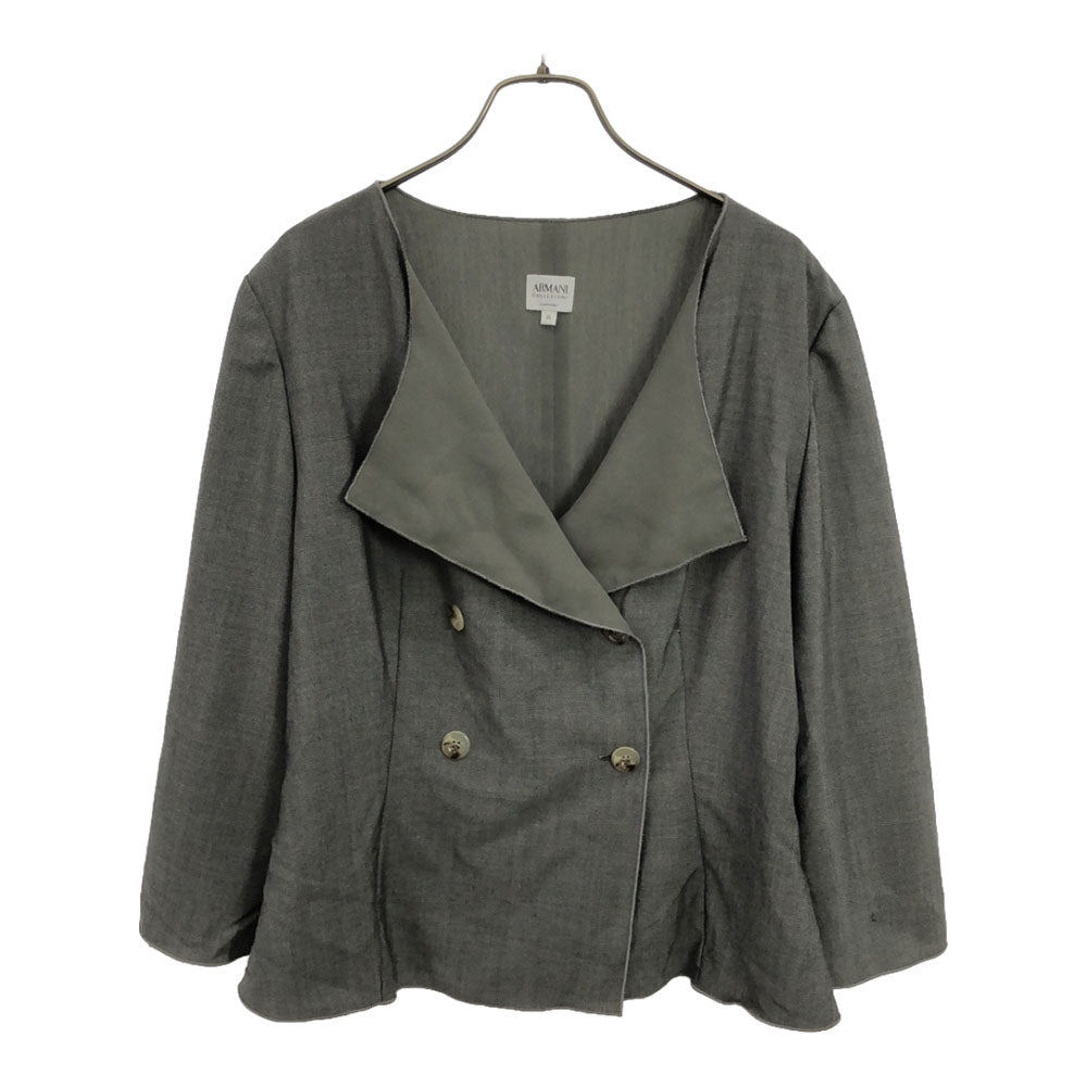 ARMANI COLLEZIONI アルマーニ コレツィオーニ イタリア製 ジャケット 46 グレー レディース