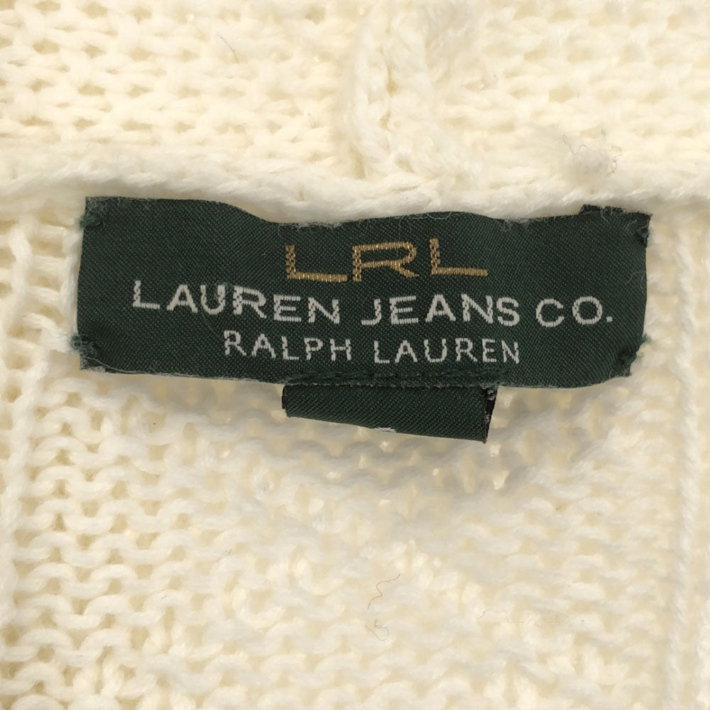 LAURENJEANSCO.RALPH LAUREN ローレンジーンズカンパニーラルフローレン 長袖 コットン ニットカーディガン S ホワイト レディース