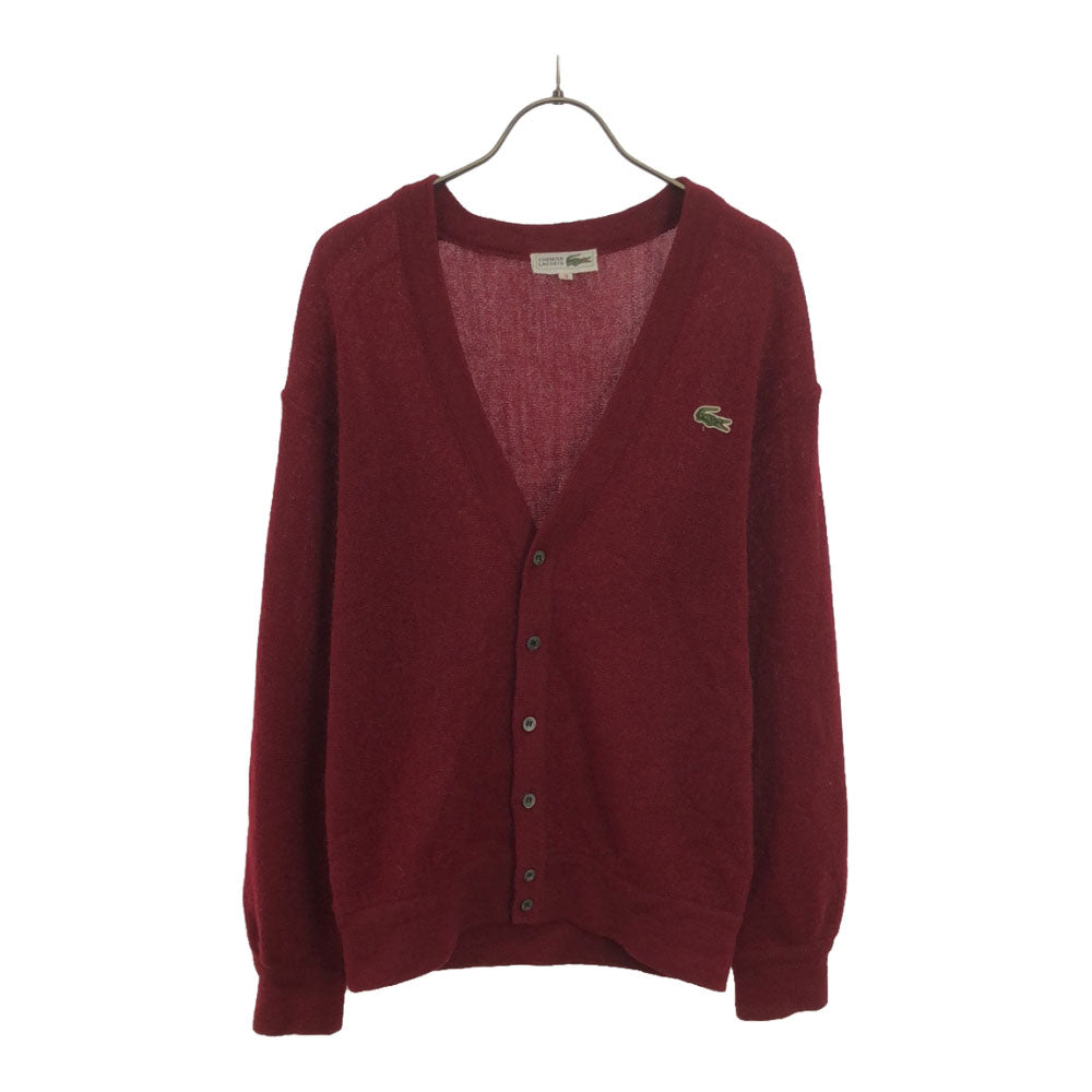 CHEMISE LACOSTE シュミーズラコステ ウール 長袖 ニットカーディガン 3 レッド メンズ
