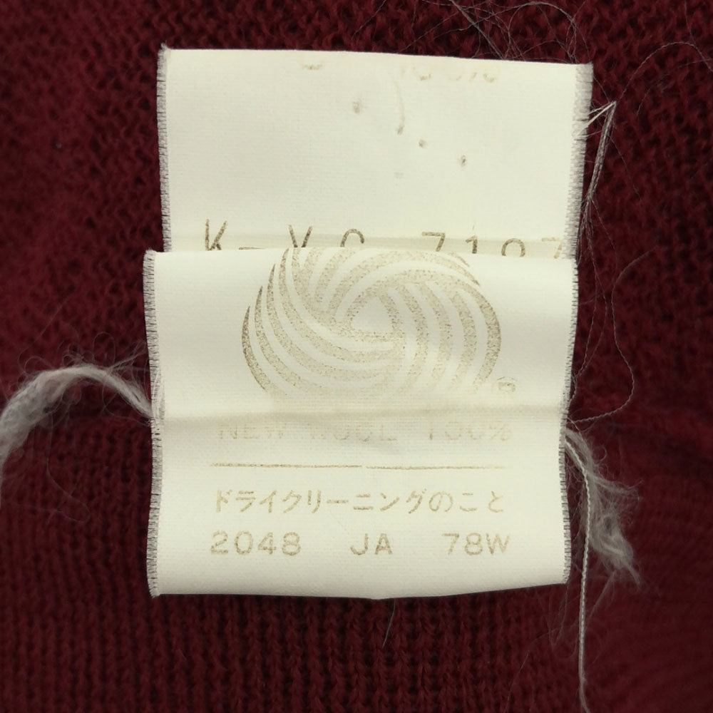 CHEMISE LACOSTE シュミーズラコステ ウール 長袖 ニットカーディガン 3 レッド メンズ