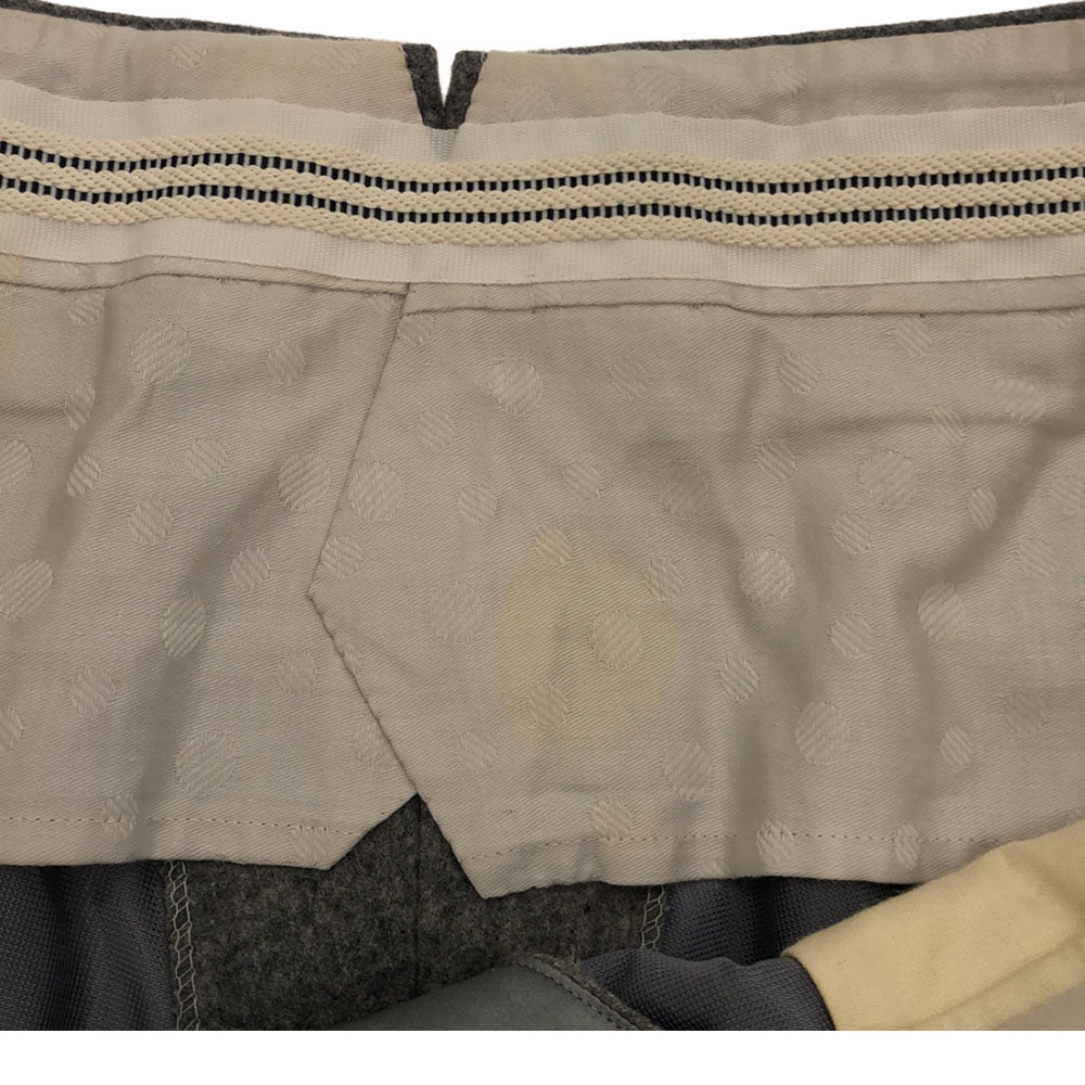 OLD オールド 80s イギリス製 スラックスパンツ グレー 2タック ロケットタロン メンズ