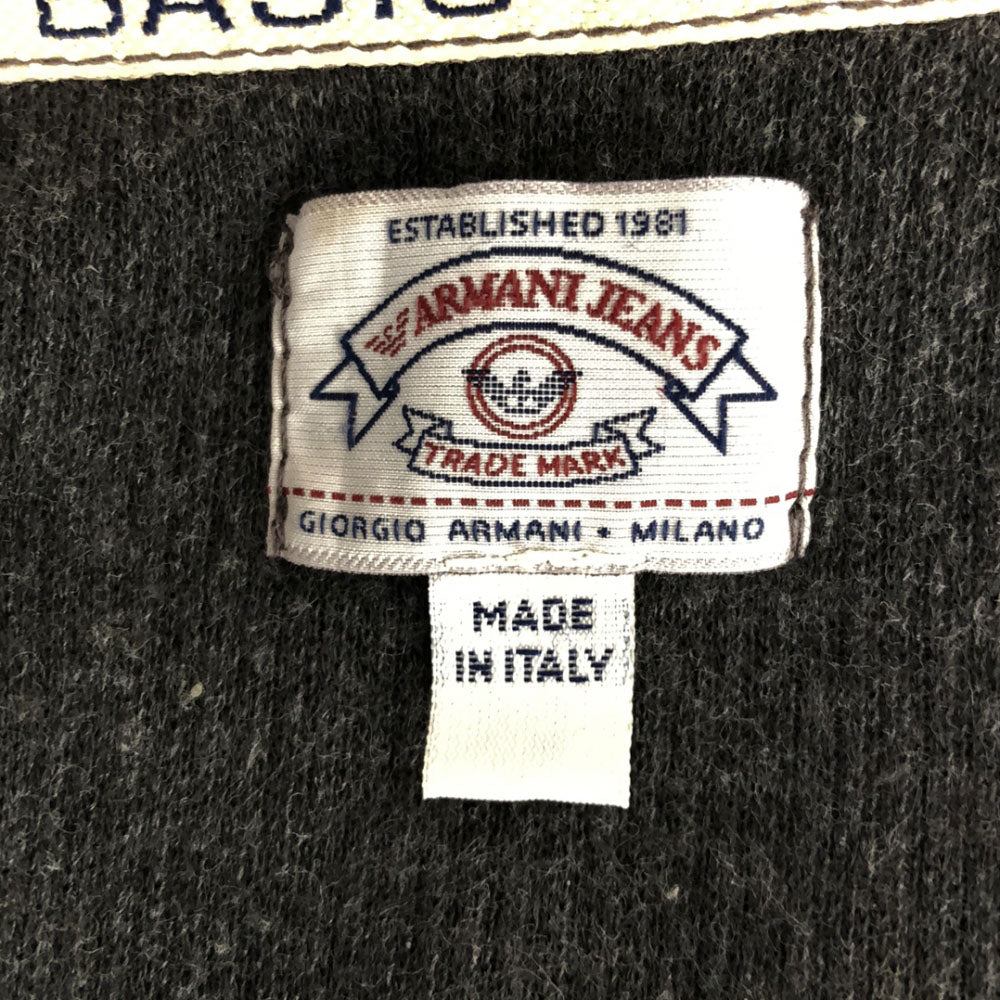 ARMANI JEANS アルマーニジーンズ イタリア製 ジップ ベスト 6 グレー レディース