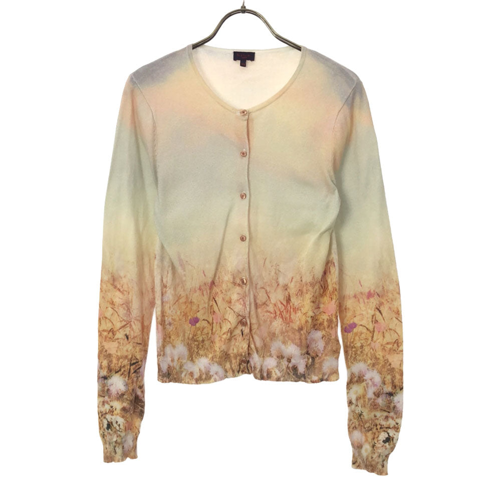 ポールスミスジュニア 花柄 長袖 コットン ニットカーディガン 12a キッズ