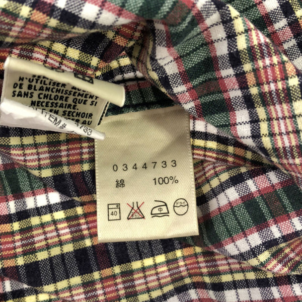 エディーバウアー チェック柄 半袖 ボタンダウンシャツ M Eddie Bauer メンズ