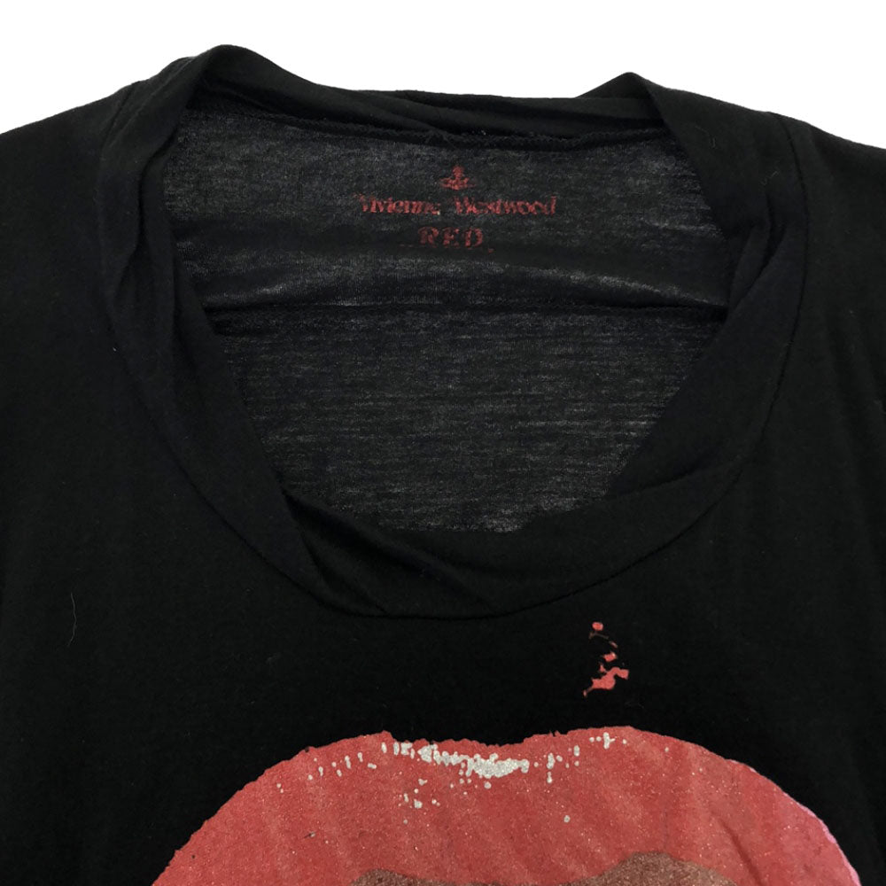 Vivienne Westwood Red Label ヴィヴィアンウエストウッド レッドレーベル 日本製 プリント 長袖 ワンピース 2 ブラック チュニック レディース