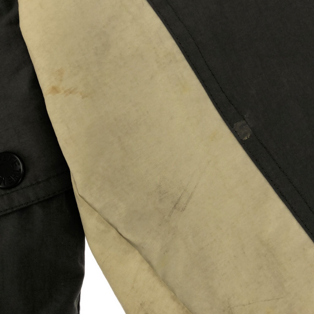 ノースフエイス NP-2409 ロゴ刺繍 ナイロンジャケット S グレー×ベージュ アウトドア 裏メッシュ メンズ