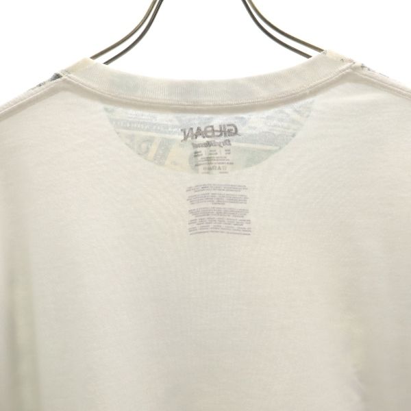 ギルダン ドル紙幣 プリント 半袖 Tシャツ L グレー系 GILDAN DryBlend メンズ