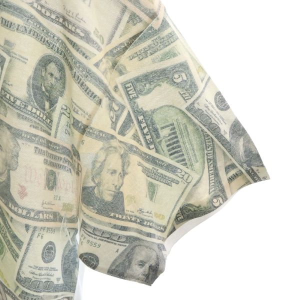 ギルダン ドル紙幣 プリント 半袖 Tシャツ L グレー系 GILDAN DryBlend メンズ