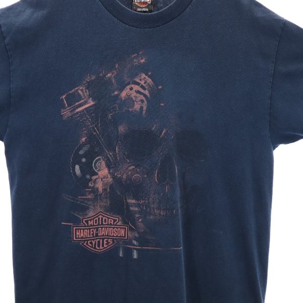 ハーレーダビッドソン 半袖 Tシャツ L ネイビー系 HARLEY DAVIDSON メンズ