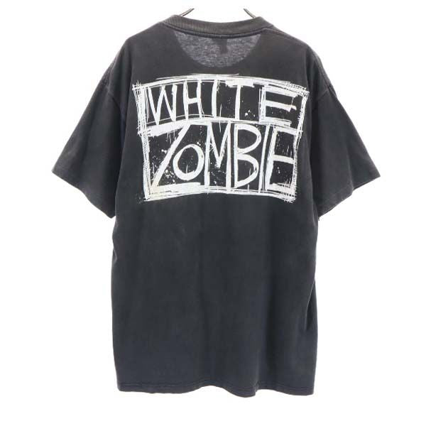 white zombie ホワイトゾンビ 90s USA製 FREAKAZOID HEAVEN DOUBLE 両面プリント 半袖 Tシャツ L 黒 1995年 ヴィンテージ メンズ