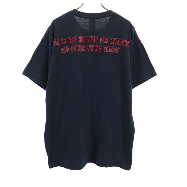 ギルダン VIETNAMロゴプリント 半袖 Tシャツ L 黒系 GILDAN 胸ポケット付 メンズ