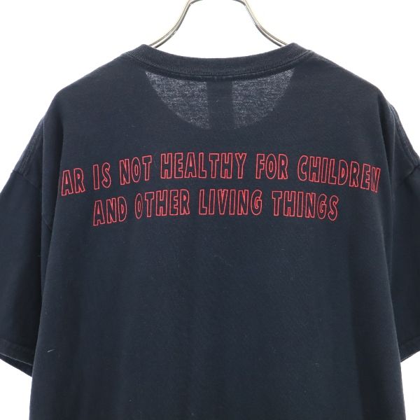 ギルダン VIETNAMロゴプリント 半袖 Tシャツ L 黒系 GILDAN 胸ポケット付 メンズ