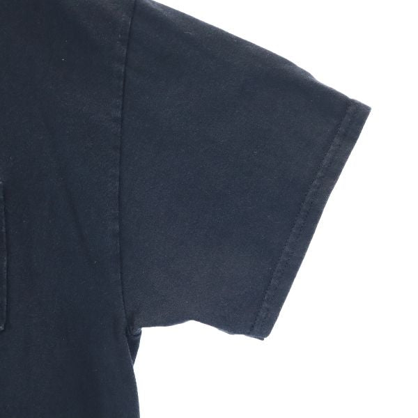 ギルダン VIETNAMロゴプリント 半袖 Tシャツ L 黒系 GILDAN 胸ポケット付 メンズ