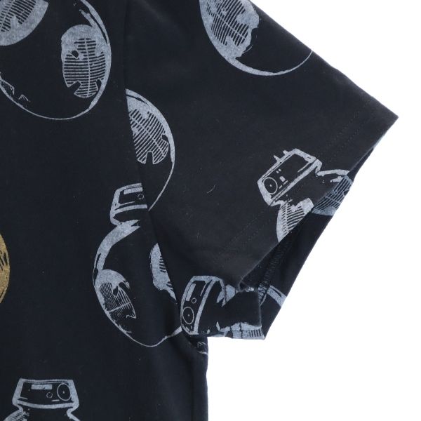 glamb グラム スターウォーズ コラボ 総柄 半袖 Tシャツ 2 ブラック系 BB-8 STARWARS メンズ