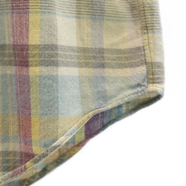 RRL ダブルアールエル 90s 初期黒タグ 赤三ツ星 チェック柄 半袖 シャツ S RALPH LAUREN メンズ