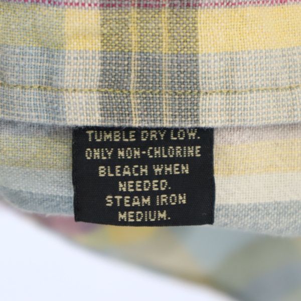 RRL ダブルアールエル 90s 初期黒タグ 赤三ツ星 チェック柄 半袖 シャツ S RALPH LAUREN メンズ