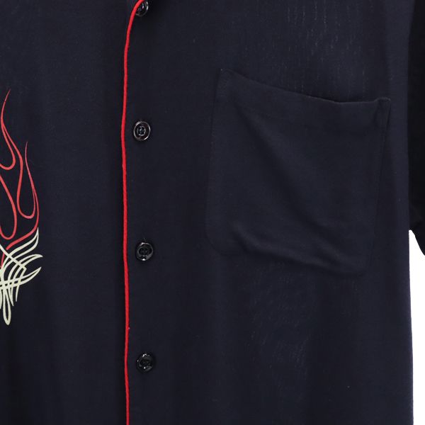 styleeyes スタイルアイズ M36953 東洋エンタープライズ 半袖 ボウリングシャツ 38R 黒系 メンズ